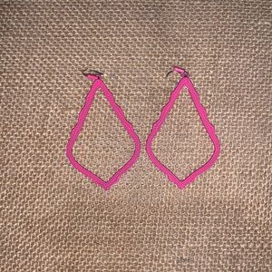 Hot pink Kendra Scott earrings